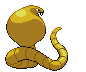 Sprite Animado Arbok Blanco Negro