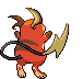 Sprite Animado Raichu Blanco Negro