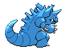 Sprite Animado Nidoking Blanco Negro