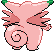 Sprite Animado Clefable Blanco Negro