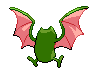 Sprite Animado Golbat Blanco Negro