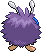 Sprite Animado Venonat Blanco Negro