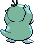 Sprite Animado Psyduck Blanco Negro