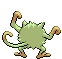 Sprite Animado Mankey Blanco Negro