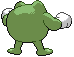 Sprite Animado Poliwrath Blanco Negro