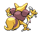 Sprite Animado Kadabra Blanco Negro