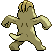 Sprite Animado Machop Blanco Negro
