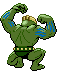 Sprite Animado Machoke Blanco Negro