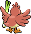 Sprite Animado Farfetch′d Blanco Negro
