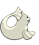 Sprite Animado Dewgong Blanco Negro