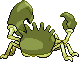 Sprite Animado Kingler Blanco Negro