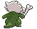 Sprite Animado Cubone Blanco Negro
