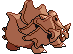 Sprite Animado Rhyhorn Blanco Negro
