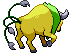 Sprite Animado Tauros Blanco Negro