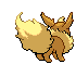 Sprite Animado Flareon Blanco Negro