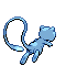 Sprite Animado Mew Blanco Negro