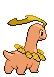 Sprite Animado Bayleef Blanco Negro