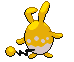 Sprite Animado Azumarill Blanco Negro