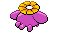 Sprite Animado Skiploom Blanco Negro