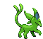 Sprite Animado Espeon Blanco Negro
