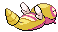 Sprite Animado Dunsparce Blanco Negro