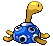 Sprite Animado Shuckle Blanco Negro