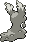 Sprite Animado Slugma Blanco Negro