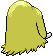 Sprite Animado Piloswine Blanco Negro
