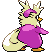 Sprite Animado Delibird Blanco Negro