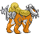 Sprite Animado Raikou Blanco Negro