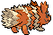 Sprite Animado Zigzagoon Blanco Negro