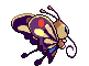 Sprite Animado Beautifly Blanco Negro