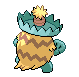 Sprite Animado Ludicolo Blanco Negro