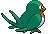 Sprite Animado Taillow Blanco Negro