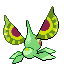 Sprite Animado Masquerain Blanco Negro