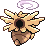 Sprite Animado Shedinja Blanco Negro