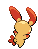 Sprite Animado Plusle Blanco Negro