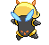 Sprite Animado Illumise Blanco Negro