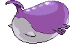 Sprite Animado Wailord Blanco Negro