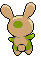 Sprite Animado Spinda Blanco Negro