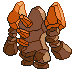 Sprite Animado Regirock Blanco Negro