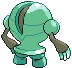 Sprite Animado Registeel Blanco Negro