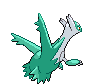 Sprite Animado Latios Blanco Negro