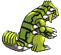 Sprite Animado Groudon Blanco Negro