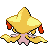 Sprite Animado Jirachi Blanco Negro