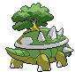 Sprite Animado Torterra Blanco Negro