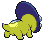 Sprite Animado Shieldon Blanco Negro