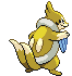 Sprite Animado Floatzel Blanco Negro