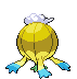 Sprite Animado Drifblim Blanco Negro
