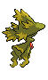 Sprite Animado Mismagius Blanco Negro